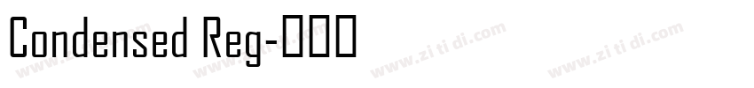 Condensed Reg字体转换
